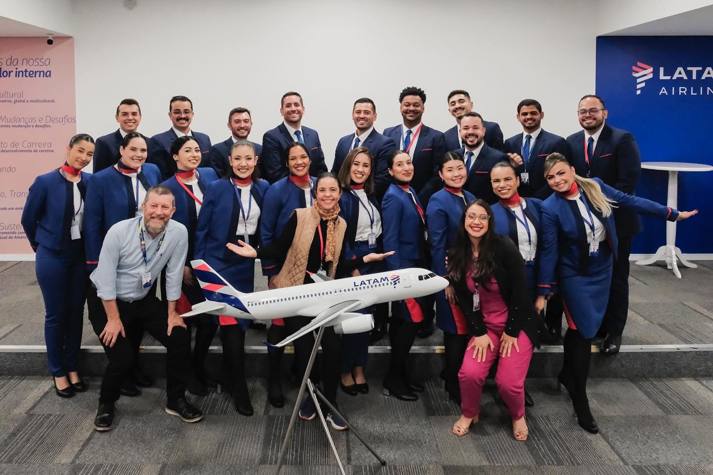 Turma 223 de comissários da LATAM - Foto: Thais Da Silva Ferreira